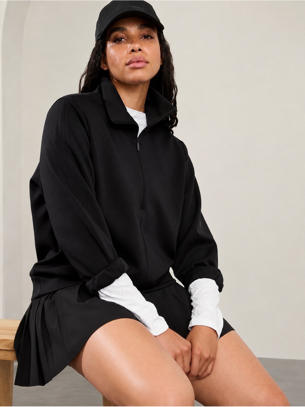 Athleta  Power Of She Allure 1/4 Zip Sweatshirt XXS
